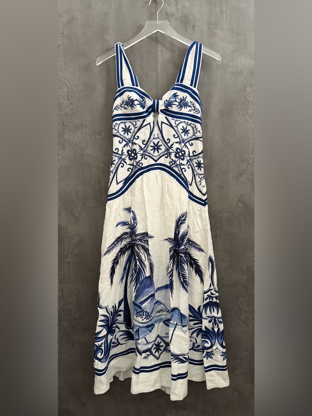 Farm Rio Off-White Wonderful City Maxi Dress Small B990 - Picture 2 of 4